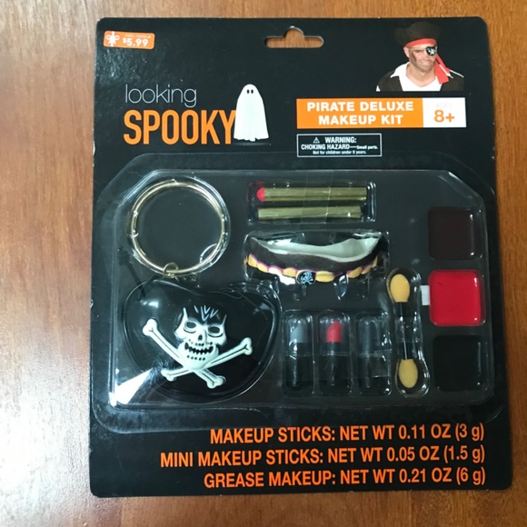 Halloween Super Value Makeup Set & Pirate Deluxe Makeup Kit New 3 sets - Picture 3 of 5